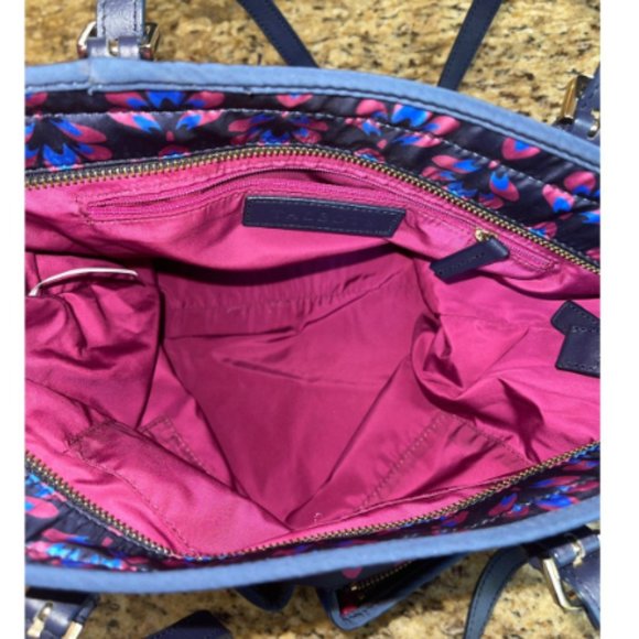 Talbot's Printed Nylon Tote- Medium Like New - Picture 2 of 6